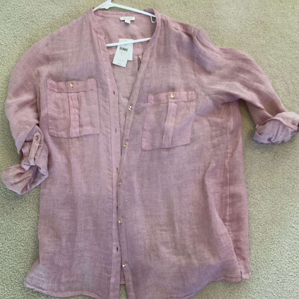 J Jill Linen shirt L NWT